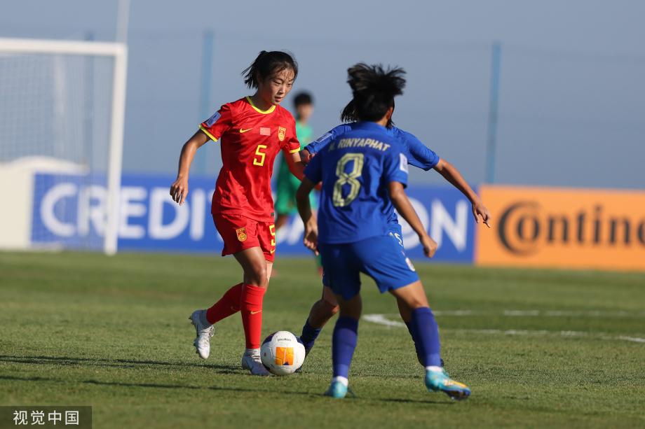 [图]三球完胜泰国 U17女足亚洲杯中国队两连胜体育录像/图片