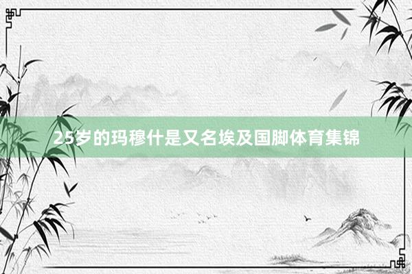 25岁的玛穆什是又名埃及国脚体育集锦