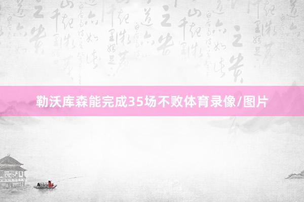 勒沃库森能完成35场不败体育录像/图片