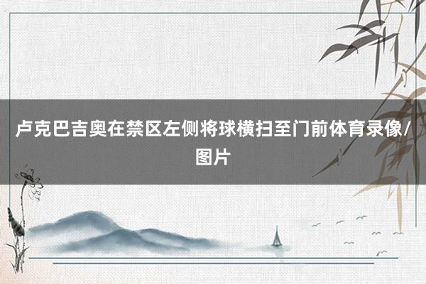 卢克巴吉奥在禁区左侧将球横扫至门前体育录像/图片