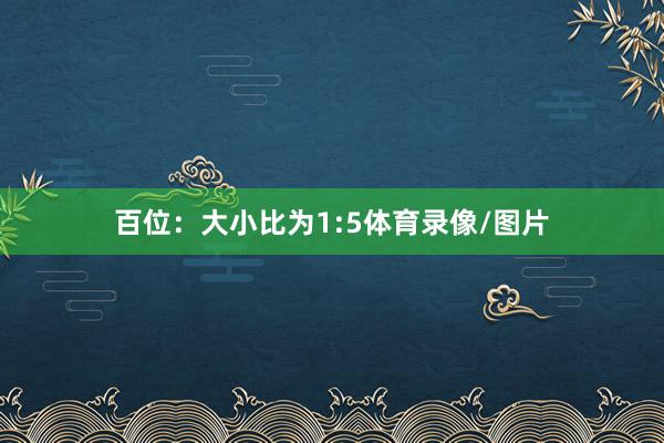 百位：大小比为1:5体育录像/图片