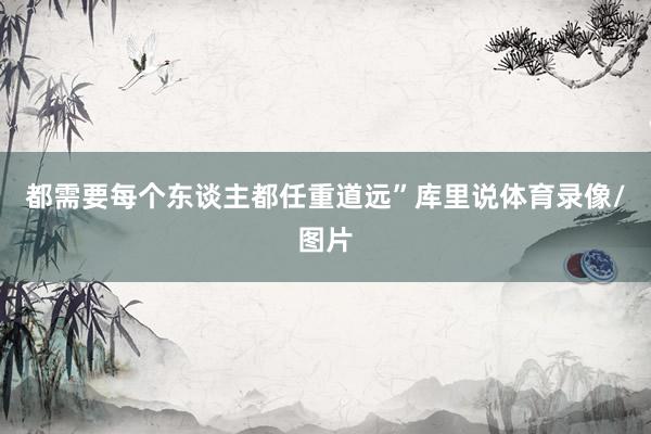 都需要每个东谈主都任重道远”库里说体育录像/图片